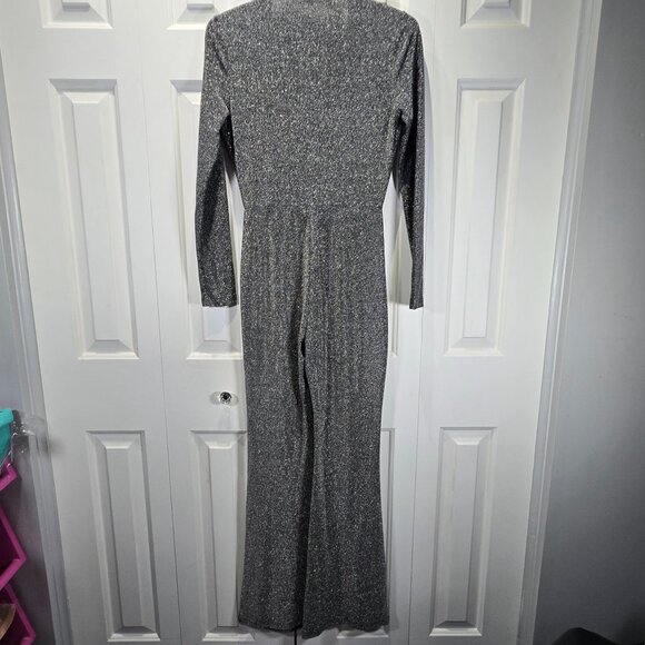 New Women’s Silver Sparkly Jumpsuit | Size Small - Picture 2 of 8